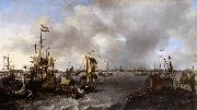 Ludolf Bakhuizen View of Amsterdam with Ships on the Ij oil painting artist